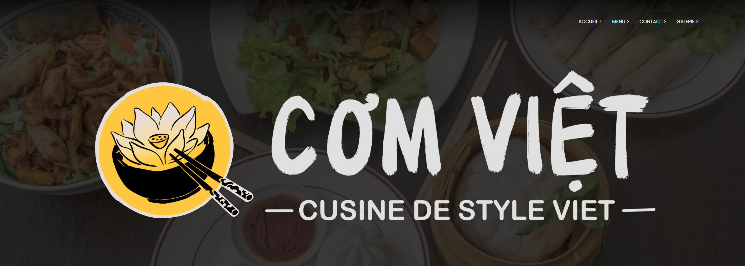 Aperçu site freelance — bannière restaurant